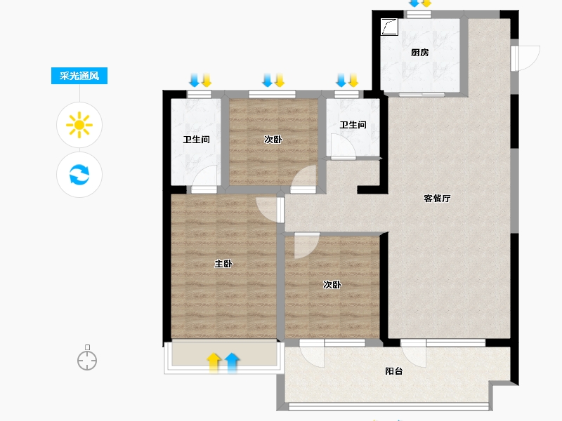 山东省-青岛市-和达铭著-95.00-户型库-采光通风