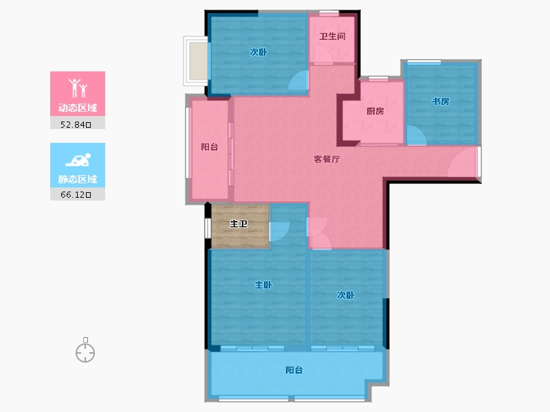 江苏省-徐州市-​尚德华苑-112.00-户型库-动静分区