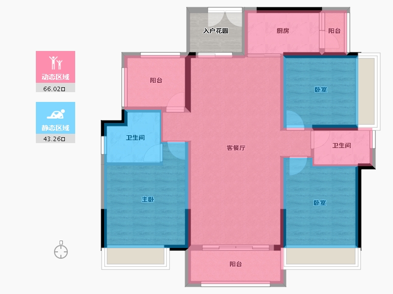 广东省-惠州市-半岛1号-102.08-户型库-动静分区