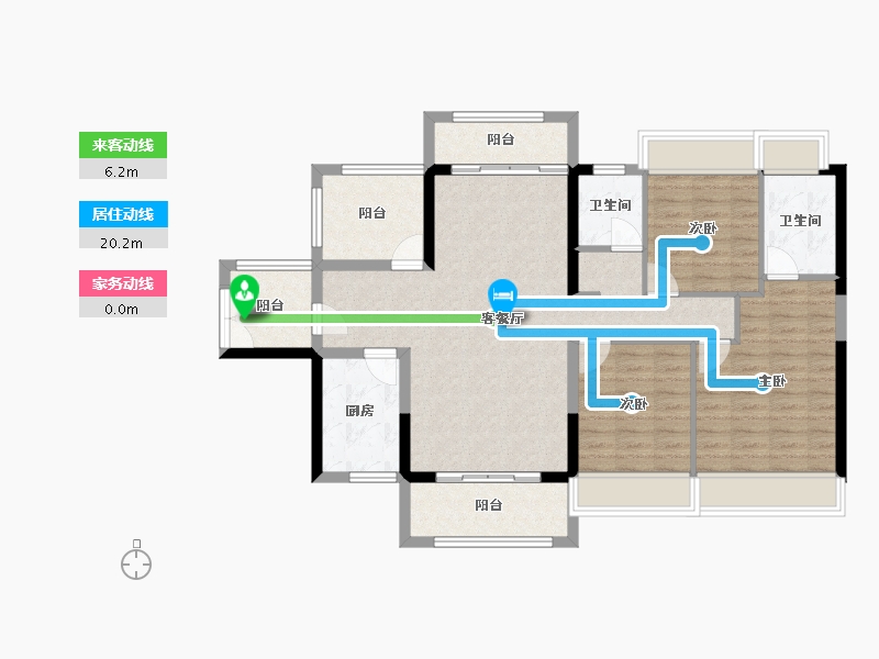 广东省-惠州市-半岛1号-105.18-户型库-动静线