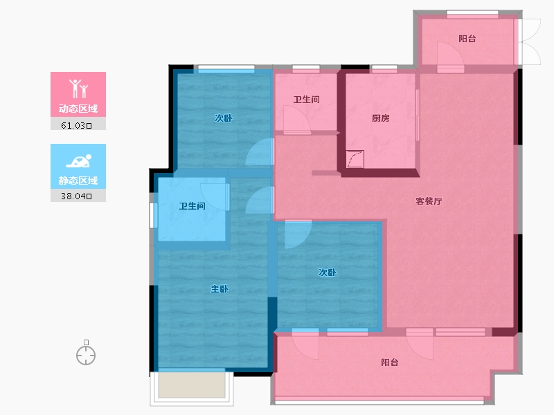 山东省-青岛市-和达铭著-87.28-户型库-动静分区