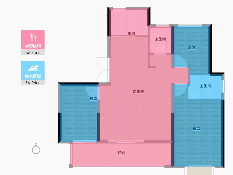 山东省-临沂市-海博·望江府-108.01-户型库-动静分区