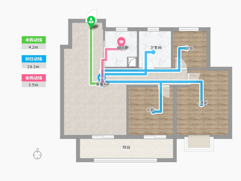 江苏省-徐州市-都会星宸臻源-80.00-户型库-动静线