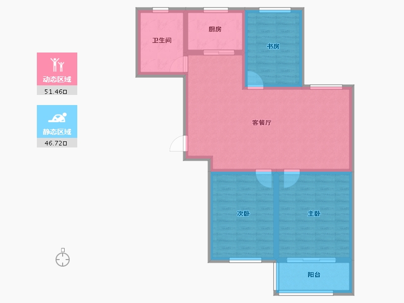 山东省-烟台市-华信家园-88.00-户型库-动静分区