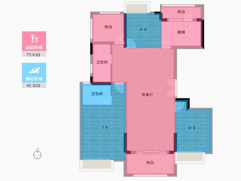 广东省-惠州市-半岛1号-105.50-户型库-动静分区