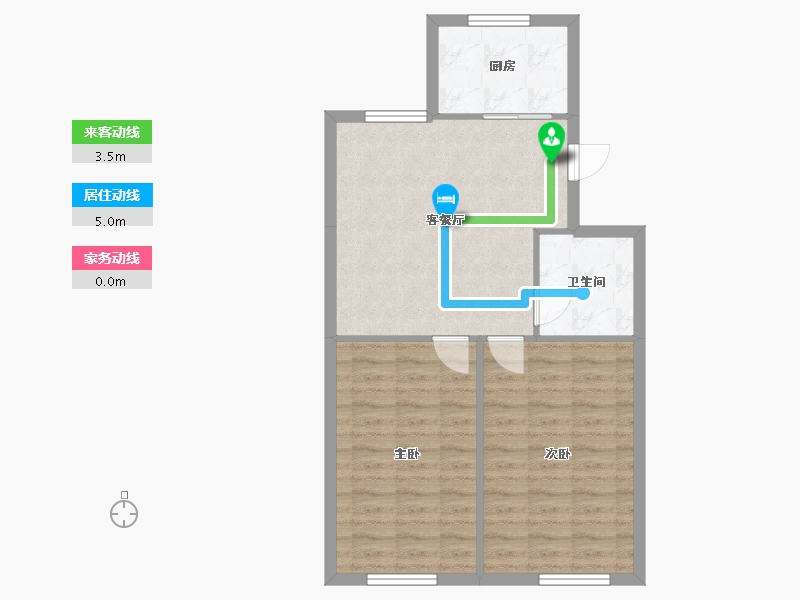 福建省-福州市-建平新居-60.00-户型库-动静线