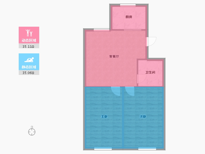 福建省-福州市-建平新居-60.00-户型库-动静分区