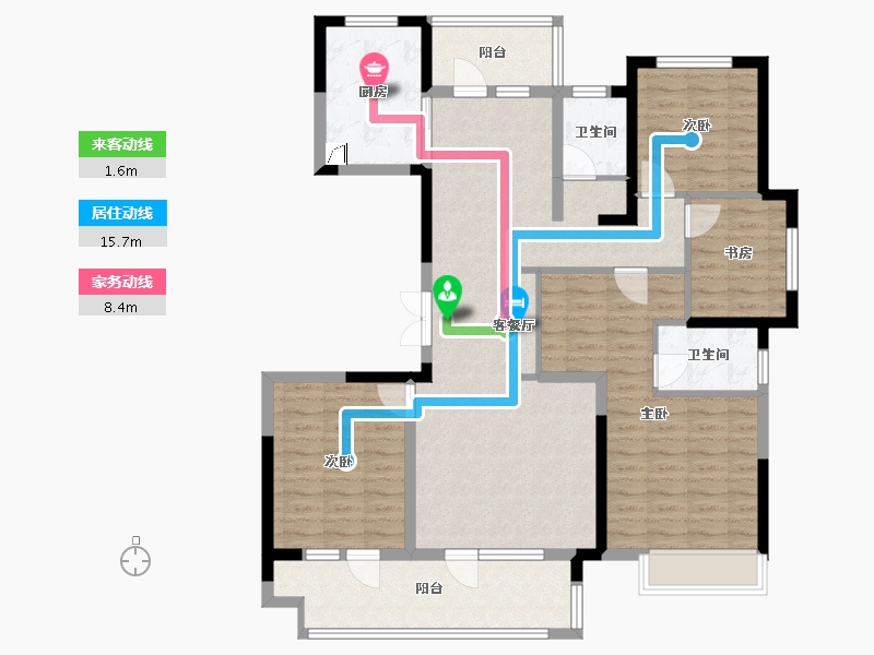 山东省-青岛市-国泰华府-118.30-户型库-动静线