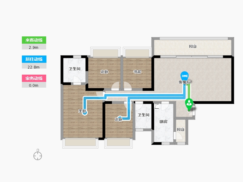 四川省-成都市-麓府麓雲-124.31-户型库-动静线