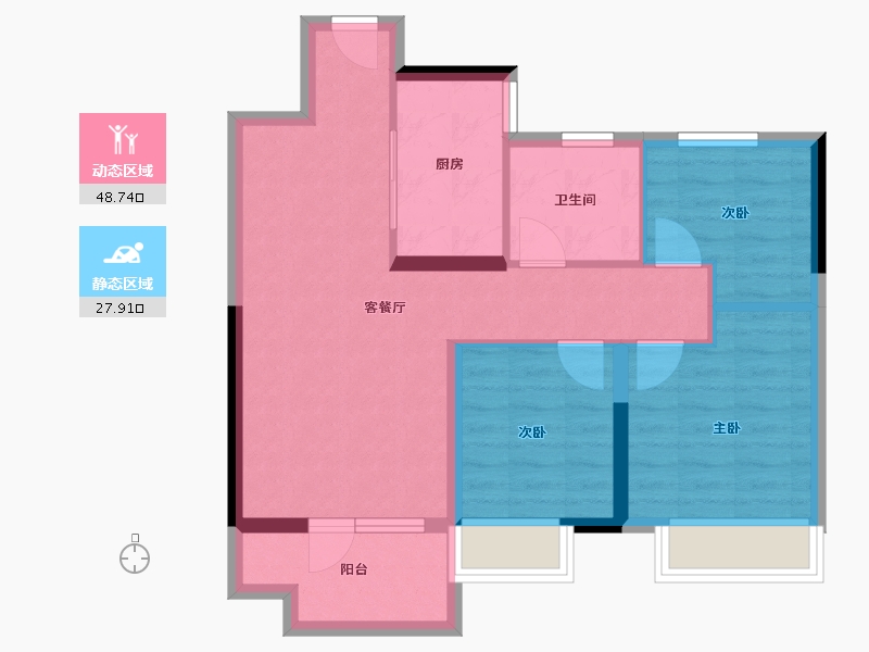 山东省-青岛市-中骏汇景城-68.01-户型库-动静分区