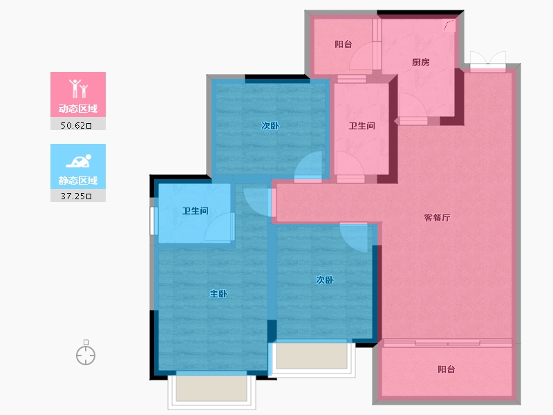 四川省-成都市-天骄府-77.19-户型库-动静分区