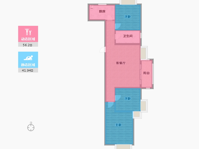 山东省-青岛市-大都汇玺元-88.00-户型库-动静分区