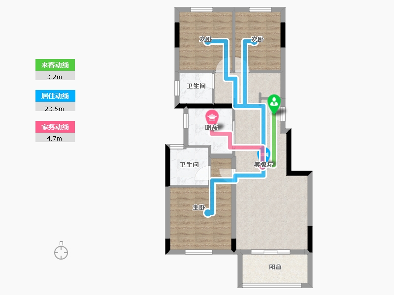 四川省-成都市-保利青江和府二期-80.79-户型库-动静线