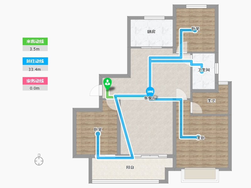 江苏省-徐州市-​中海淮海世家-93.02-户型库-动静线