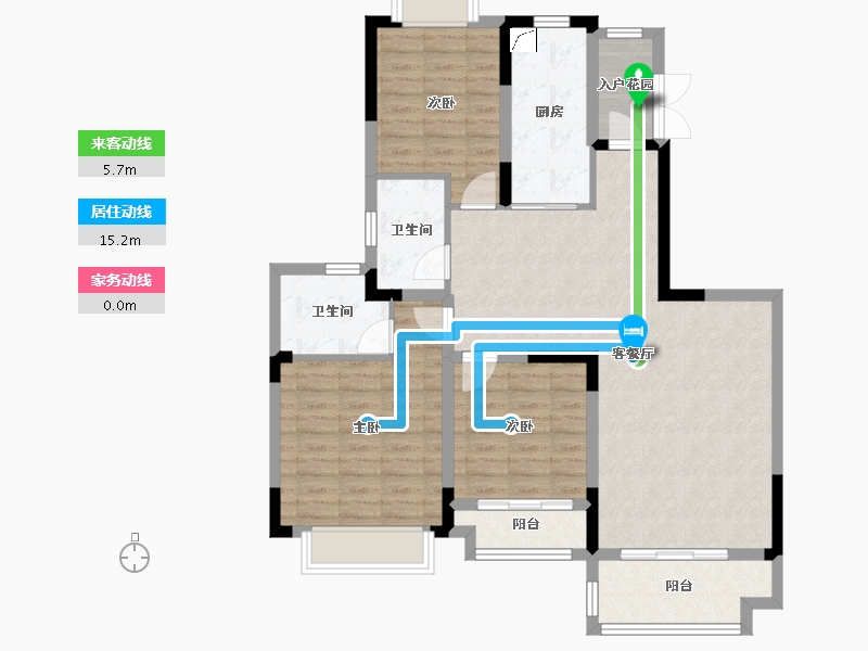 四川省-成都市-恒大银海湖-100.98-户型库-动静线