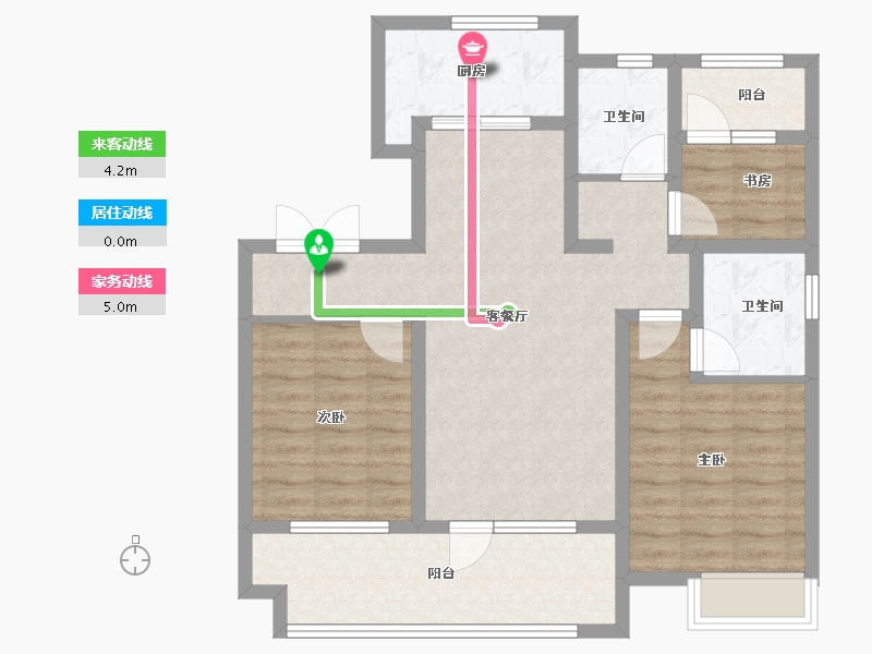 山东省-青岛市-保利云禧-86.40-户型库-动静线