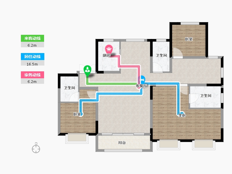 山东省-青岛市-天一镜台山-150.41-户型库-动静线