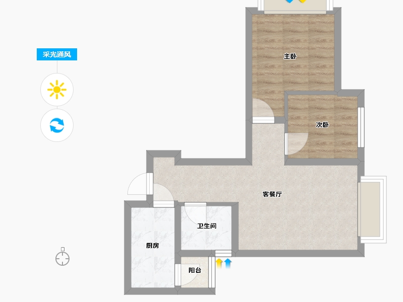 四川省-成都市-城投置地梧桐集-48.00-户型库-采光通风