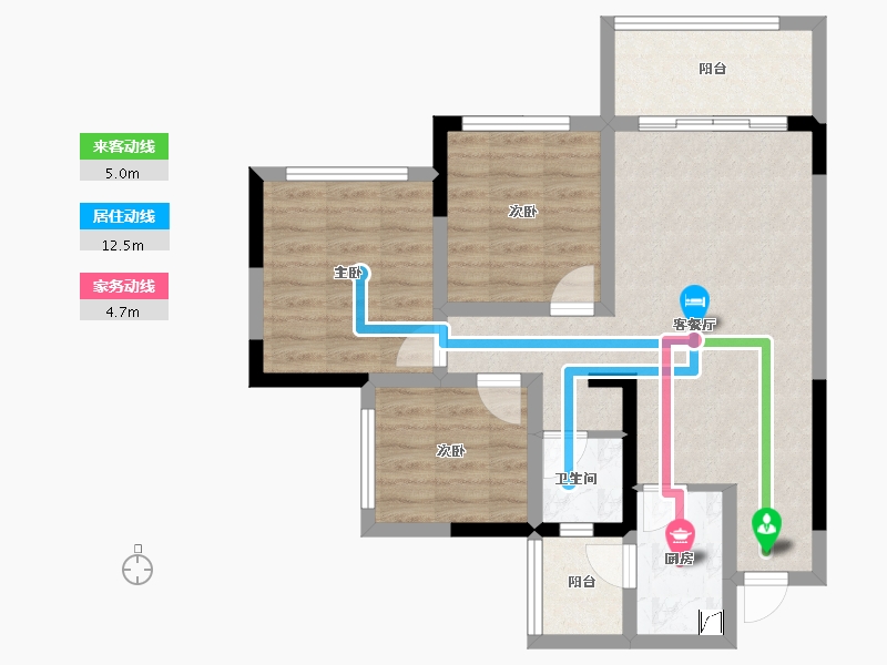 四川省-成都市-南城星汇-70.00-户型库-动静线