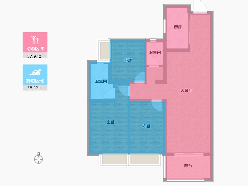 云南省-昆明市-金地商置昆悦-81.98-户型库-动静分区