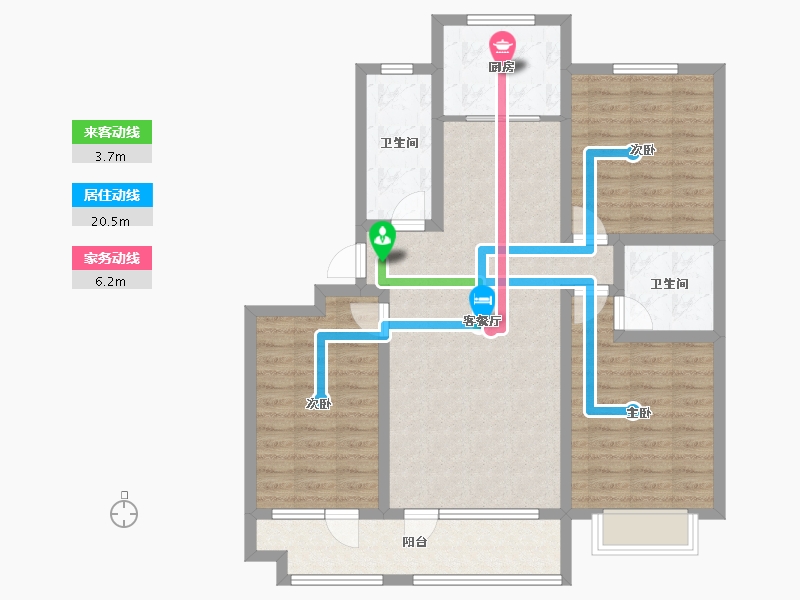 山东省-青岛市-万福祥苑-100.00-户型库-动静线