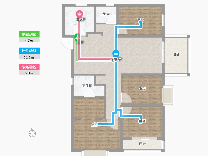 云南省-昆明市-金地商置昆悦-108.01-户型库-动静线