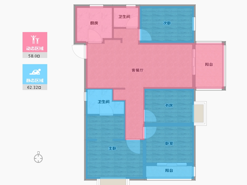 云南省-昆明市-金地商置昆悦-108.01-户型库-动静分区