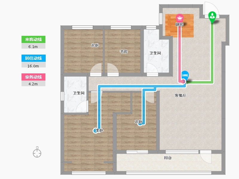 山东省-青岛市-大云谷金茂府-114.40-户型库-动静线