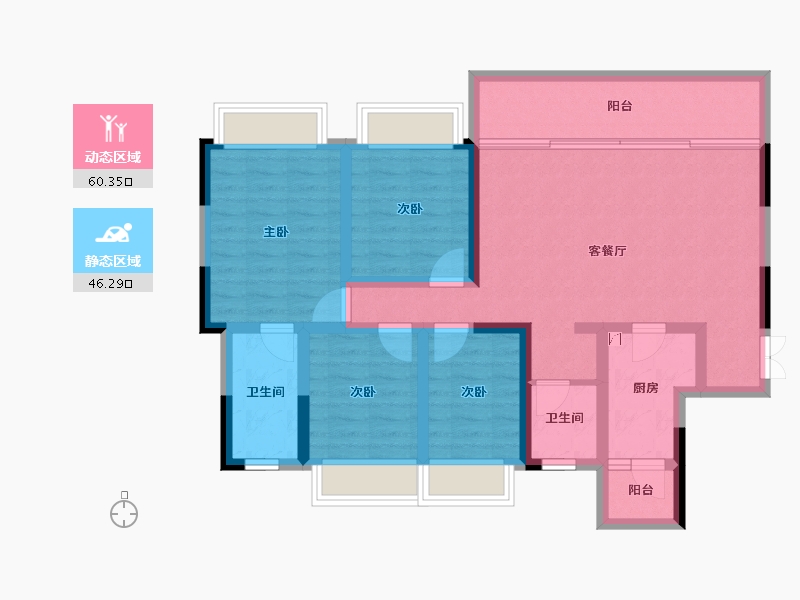 四川省-成都市-天骄府-94.09-户型库-动静分区