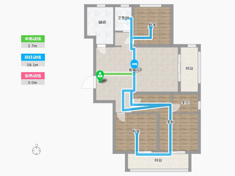 江苏省-徐州市-鑫汉源-107.21-户型库-动静线