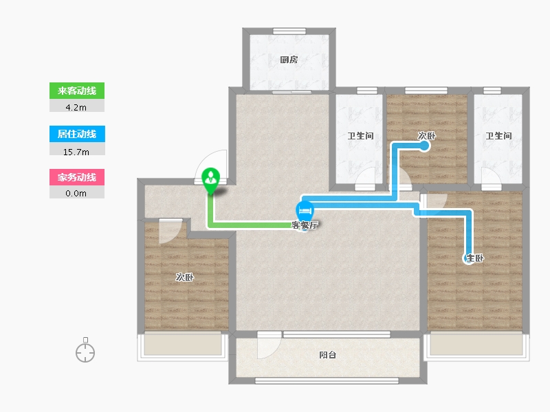 山东省-青岛市-大云谷金茂府-114.40-户型库-动静线