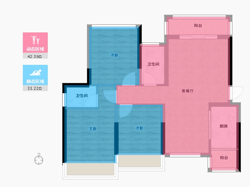 广西壮族自治区-桂林市-顺祥新天地-73.00-户型库-动静分区