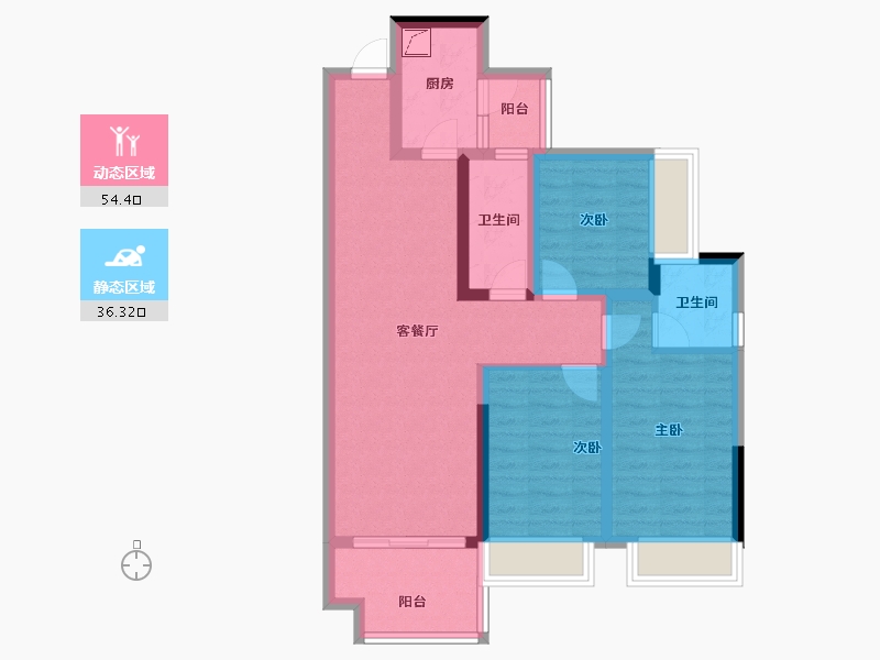 四川省-成都市-锦德天府-78.91-户型库-动静分区