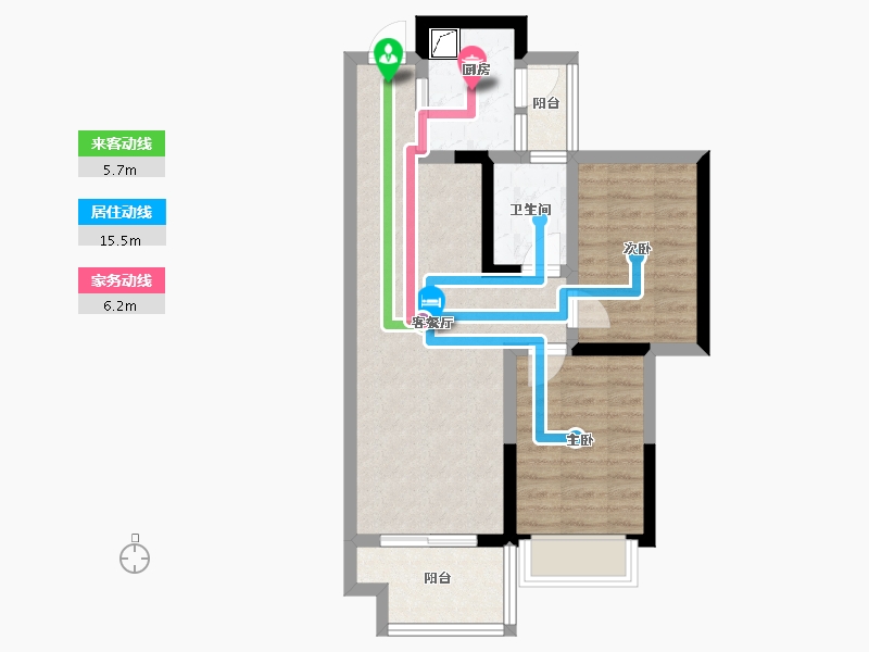 四川省-成都市-锦德天府-59.89-户型库-动静线