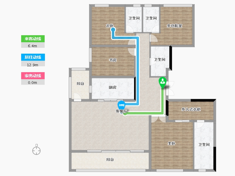 重庆-重庆市-重庆融创壹号院-188.88-户型库-动静线