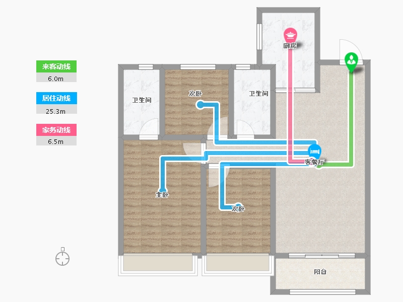 山东省-青岛市-青岛海信依云小镇-112.00-户型库-动静线