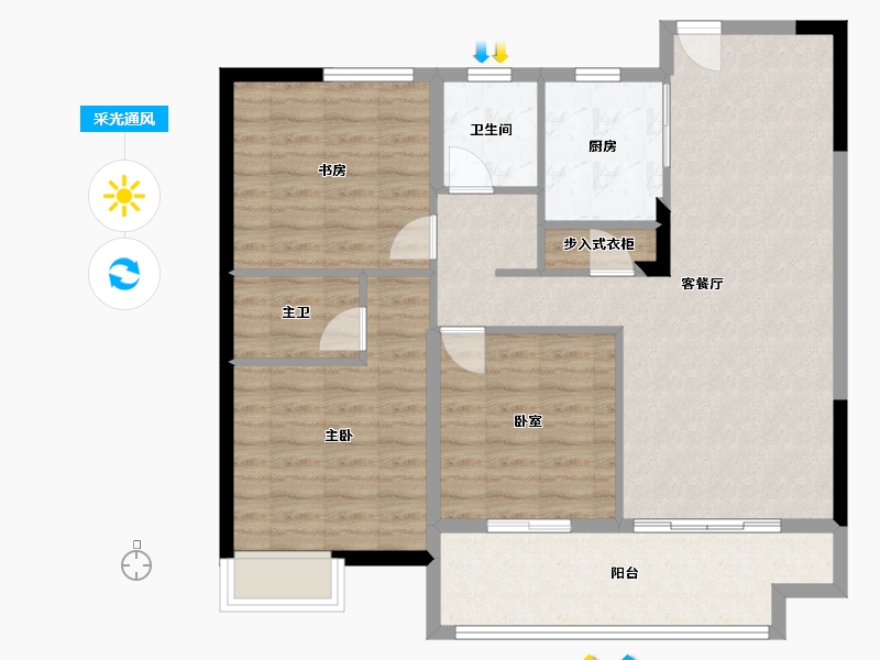 江苏省-徐州市-鑫汉源-97.19-户型库-采光通风