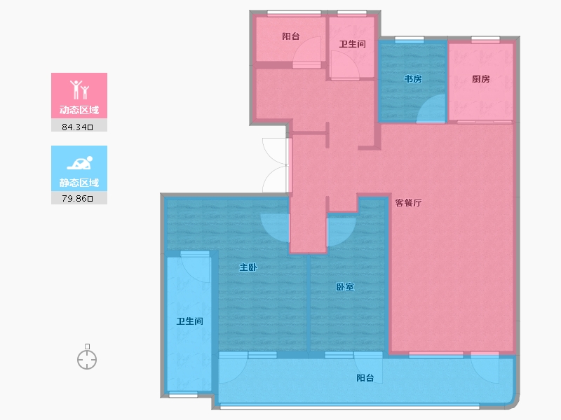 山东省-青岛市-融创中心森海ONE-149.05-户型库-动静分区