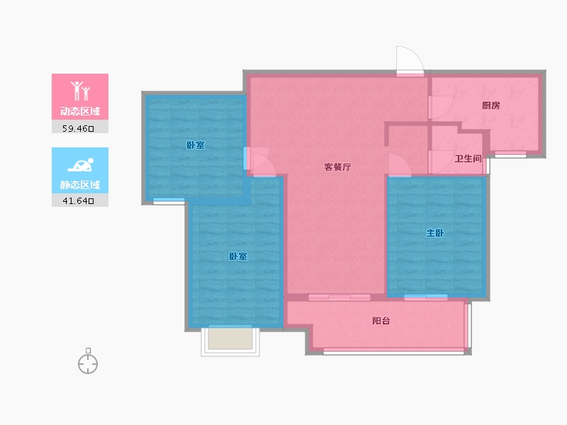 江苏省-徐州市-鑫汉源-91.28-户型库-动静分区