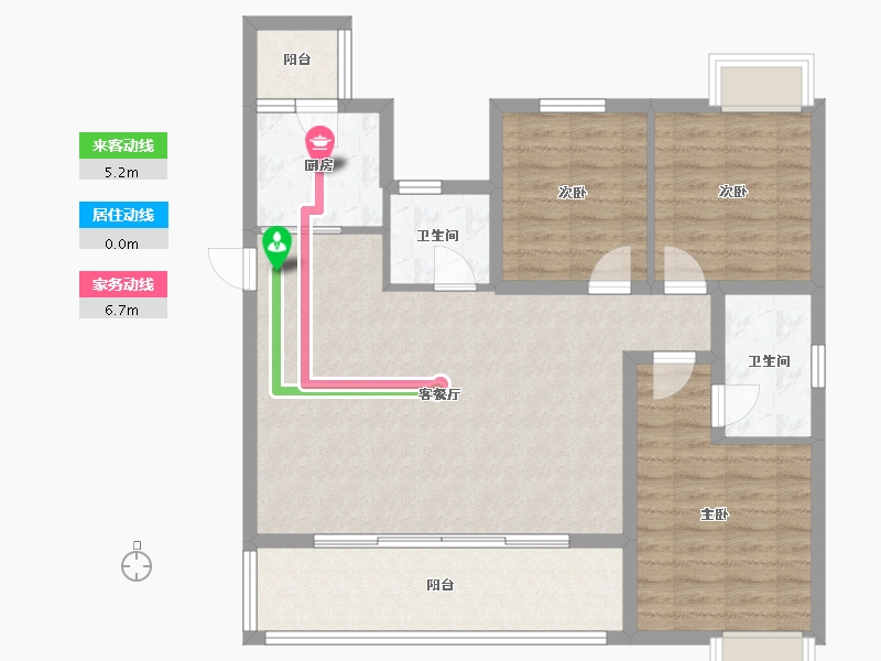 四川省-成都市-城投置地梧桐集-93.60-户型库-动静线