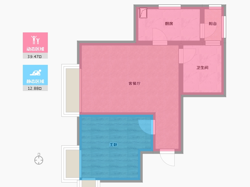 山东省-青岛市-大都汇玺元-45.60-户型库-动静分区