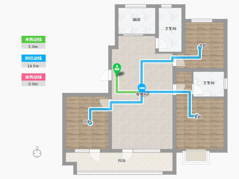 山东省-青岛市-金日君基新天地-98.40-户型库-动静线