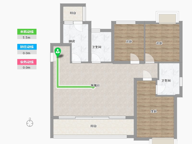 四川省-成都市-城投置地梧桐集-93.60-户型库-动静线