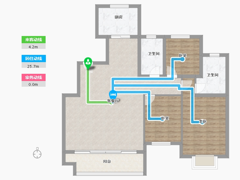 山东省-青岛市-天一镜台山-100.80-户型库-动静线