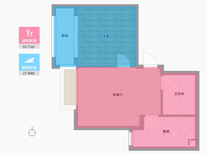 山东省-青岛市-大都汇玺元-43.29-户型库-动静分区