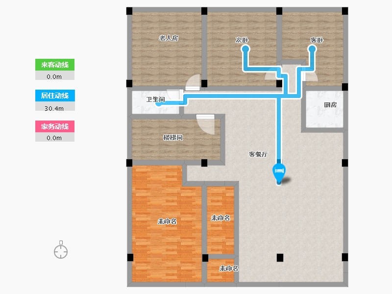 广东省-揭阳市-溪西自建房-147.70-户型库-动静线