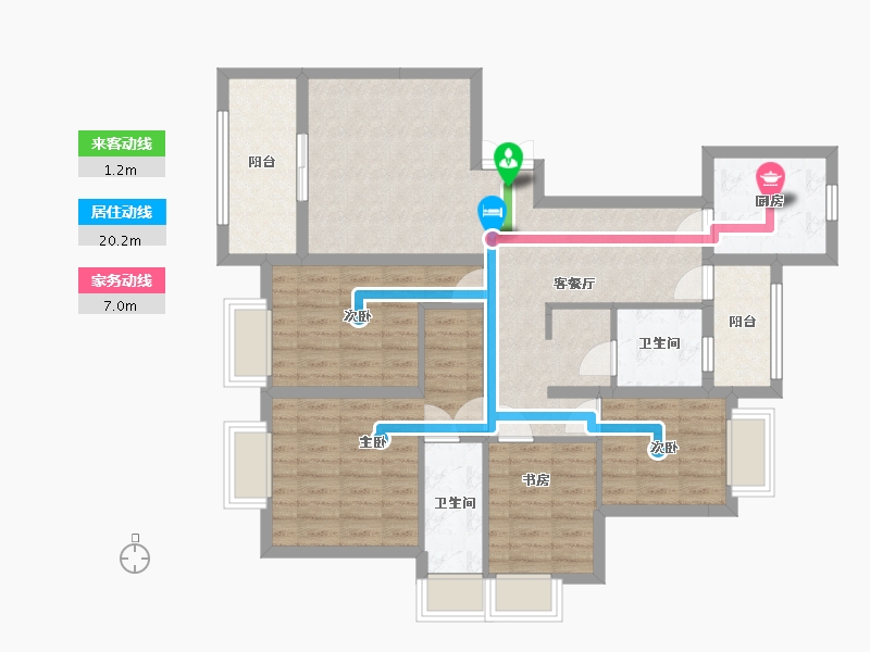 福建省-莆田市-武夷木兰都-108.00-户型库-动静线