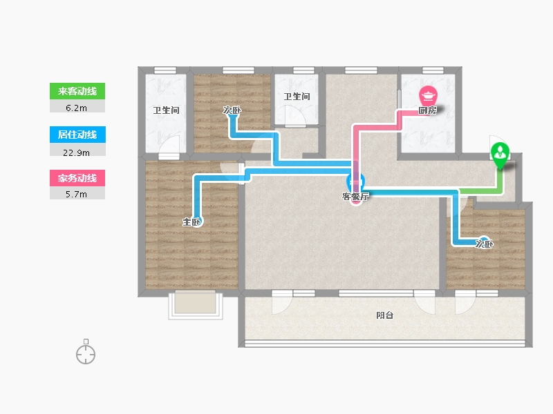 山东省-青岛市-和达智慧生态城-111.20-户型库-动静线