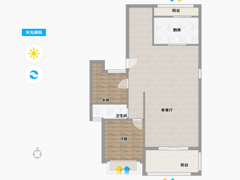 广东省-广州市-御金沙-180.00-户型库-采光通风