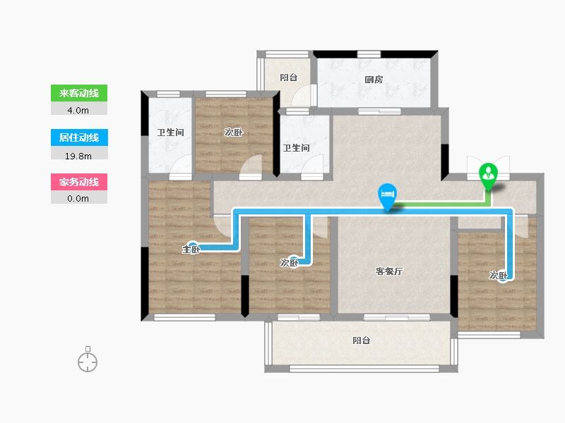 四川省-成都市-首开龙湖景粼玖序-107.00-户型库-动静线